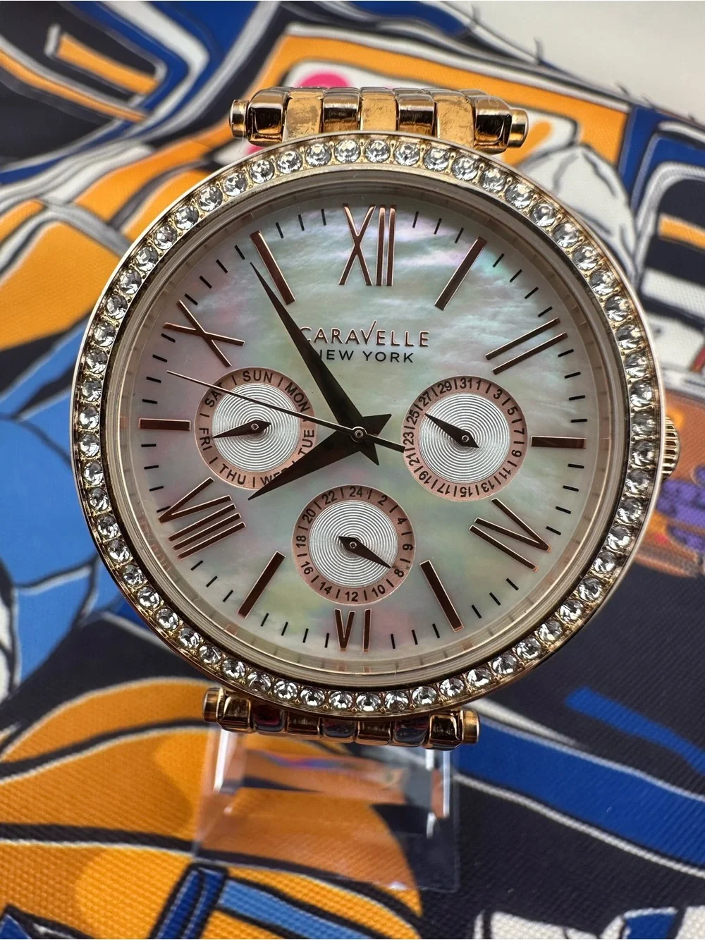 Carvelle New York Women's Mother of Pearl Dial Watch